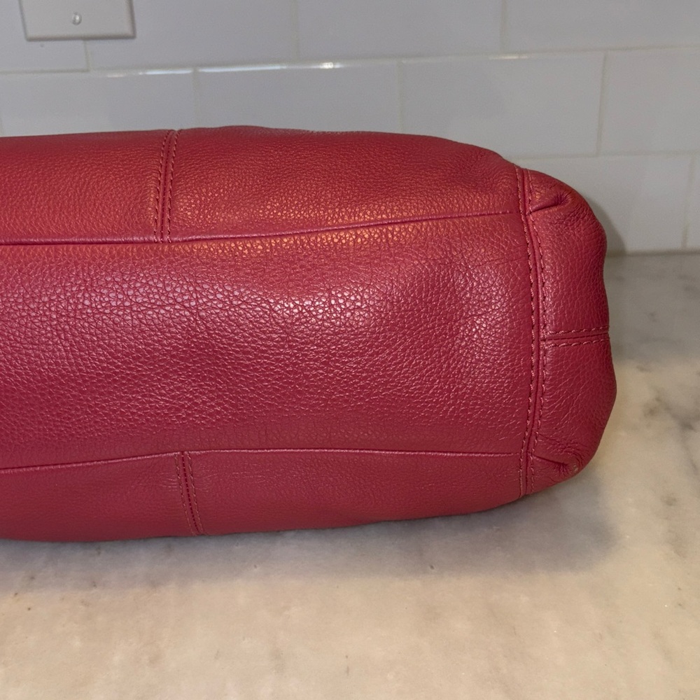 Coach Bag Purse Handbag Leather Large Lexy Pink Pebbled Shoulder Bag Pocketbook - Picture 9 of 17